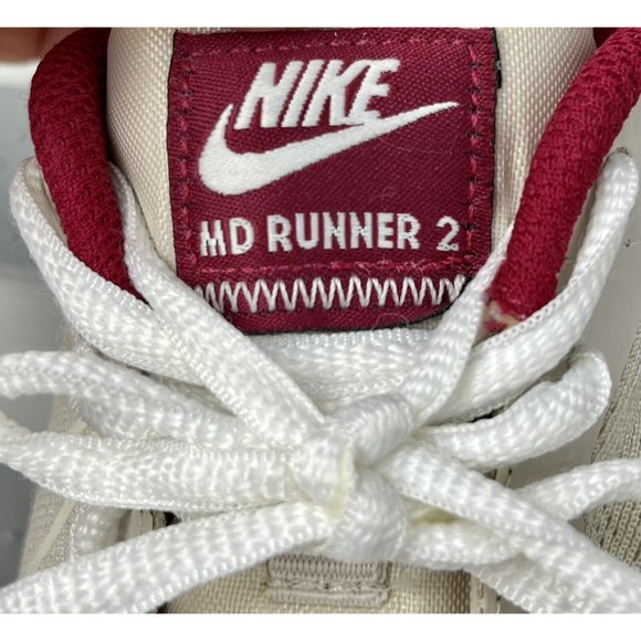 Nike Womens Sneakers MD Runner 2 Red 916797-100 Running Lace Up Mesh 8 - Picture 6 of 10
